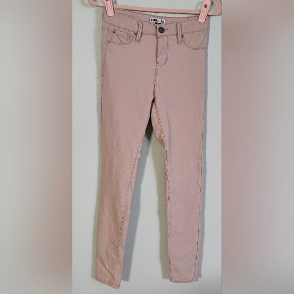 YMI Hyperstretch Skinny Pants Pink Mid Rise Size M - Picture 1 of 9
